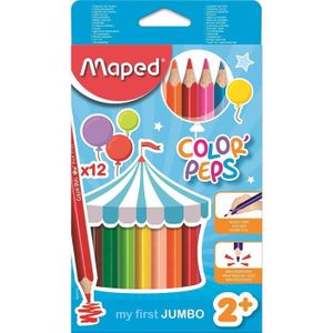 CRAYON GRAPHITE Maped Color'Peps Crayons de Couleur Maxi pour Enfa