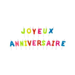 Bougie Joyeux Anniversaire Cdiscount