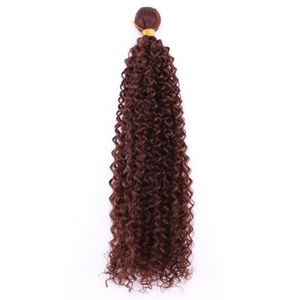 PERRUQUE - POSTICHE # 33 sample 24inch 1pcs  -Angie extensions de cheveux Afro synthétiques crépus bouclés, tissage de cheveux, couleur unique, 100g-piè