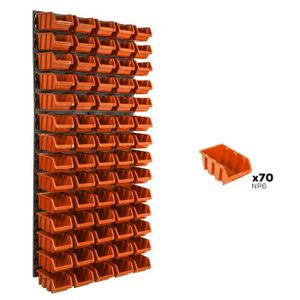 PORTE-OUTILS - ETUI Lot de 70 boîtes S bacs a bec orange pour système 