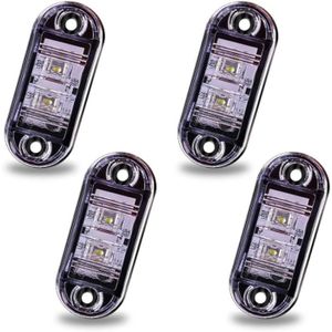 FEUX DE GABARIT 4Pcs Feux De Position Latéraux Led De 12V 24V,Universal Led Auto Feux Latéraux Feux De Gabarit Avant Led Feux De Gabarit Éta[b9394]