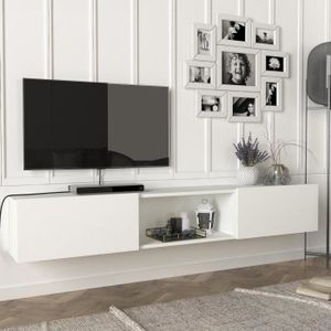 MEUBLE TV Meuble TV Paltamo 180 x 31 x 30 cm blanc
