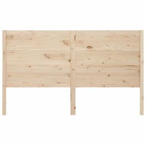 TÊTE DE LIT Tête de lit en bois massif de pin - FYDUN - 146x4x100 cm - Blanc - Contemporain