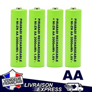 PILES 4 PILES ACCUS AA LR06 RECHARGEABLE 1.6V NI-ZN 2000