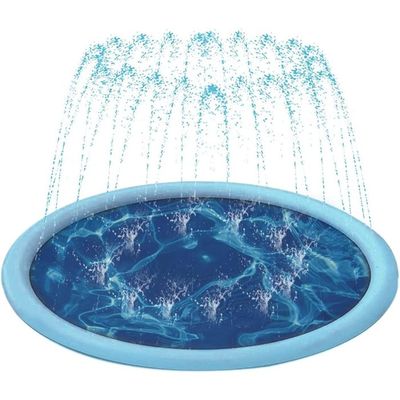 Tapis De Jeu D'Eau Éducatif 100 Cm – Pataugeoire Alphabet Avec Jet – Pour Enfants Et Chiens – PVC Résistant – Été Et Jardin