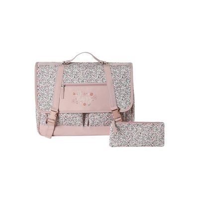 VERTBAUDET Cartable trousse fleurie Happy fille rose TU Cdiscount Bagagerie Maroquinerie