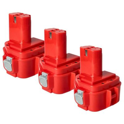 Vhbw 3x Batterie Compatible Avec Makita SH01Z, SH01W, Veste