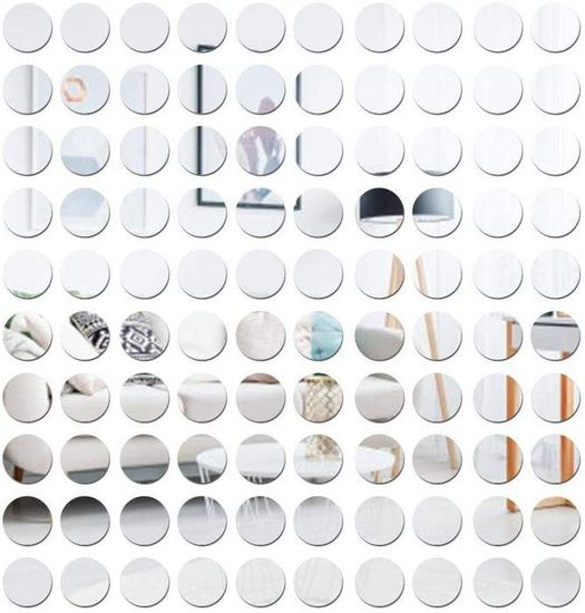 PH Pandahall 300pcs Miroirs Dorés à Coudre 10/15/20mm