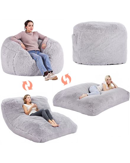 Pouf Chaise Avec Accoudoirs VEVOR - Fauteuil Poire En Peluche Moelleuse, Mousse Haute Densité | Canapé Confort Pour Chambre, Salon, Salle De Jeux - 9