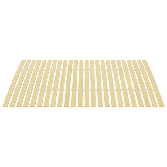 Sommier 140x190 Cm HOGAR24 – Lattes Peuplier + Structure Acier 30x30 Mm, Pieds 25 Cm Optionnels – Fabriqué En Espagne