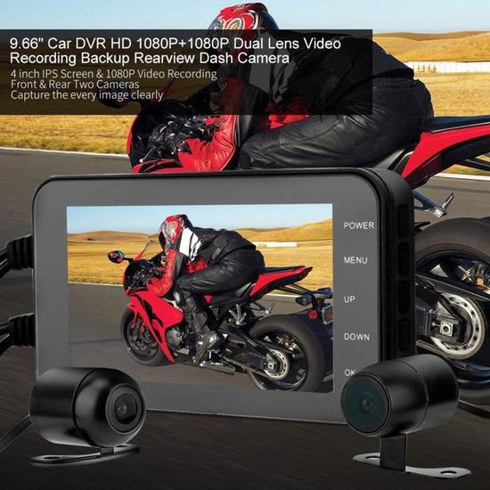 Camera Moto Double Objectif Full HD - Camera motoCamera moto