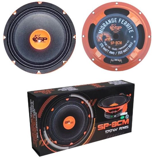 Kit Auto SP AUDIO Con 2 Midrange SP8CM Da 20,00 Cm + 2 Tweeter SPTW28 Car Spl - 5