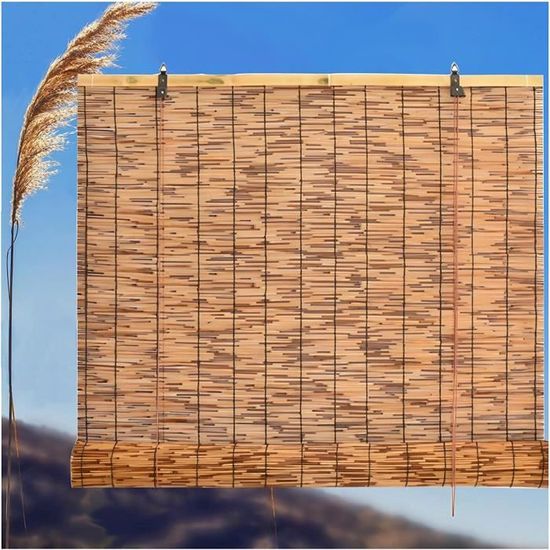 Rideau de Roseau,Store Enrouleur Bambou,Tissés à La Main,Store Venitien,Store en Bambou