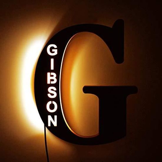 Veilleuse Led Avec Nom Personnalise 26 Lettres Decoration Murale Lampe En Bois Pour Famille Couples Chambre En Q Cdiscount Maison