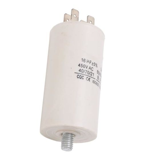 Condensateur De Démarrage 16uF 450V Pour Moteur De Pompe De Piscine - Neuf Film Polypropylène