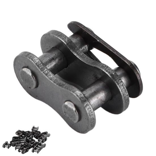 Chaîne à Rouleaux Nickelée 35-1NP De 10 Pieds (3/8" Pas) - Marque Maple Ace - Neuf Sous Emballage