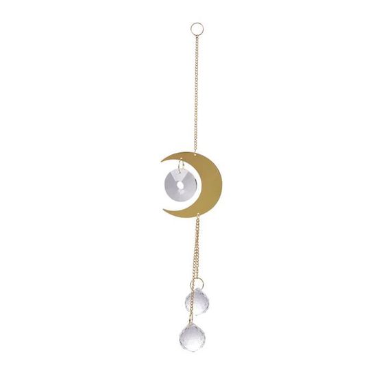 Décor Suspendu Acrylique Thème Marin - Ancre & Gouvernail, 16 Cm De Diamètre, Capteur De Lumière Coloré Pour Fenêtre/mur - 5