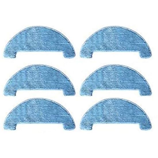 Lot De 6 Serpillères BLUELIRR Pour Robot AMIBOT Animal Premium H2O - Microfibre