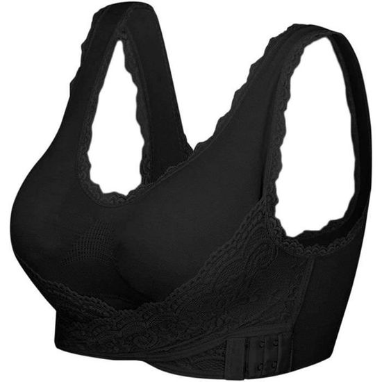 Soutien-Gorge Sport Sans Armature IUYTYSER - Respirant Et Confortable - Jaune