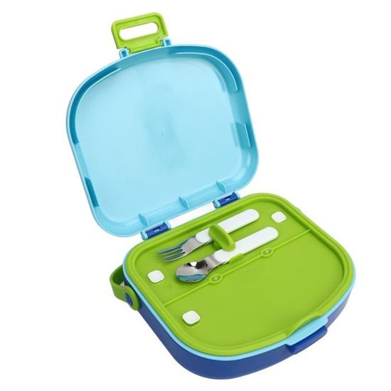 Récipient à Déjeuner En Silicone Avec Cuillère Et Fourchette, Boîte à Bento, Récipient