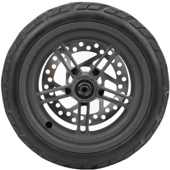 Roue Arrière Pleine Pour Xiaomi Mijia M365/1S/Lite - Pneu Antidérapant, Moyeu Alu, Disque De Frein Inclus, Remplacement Facile