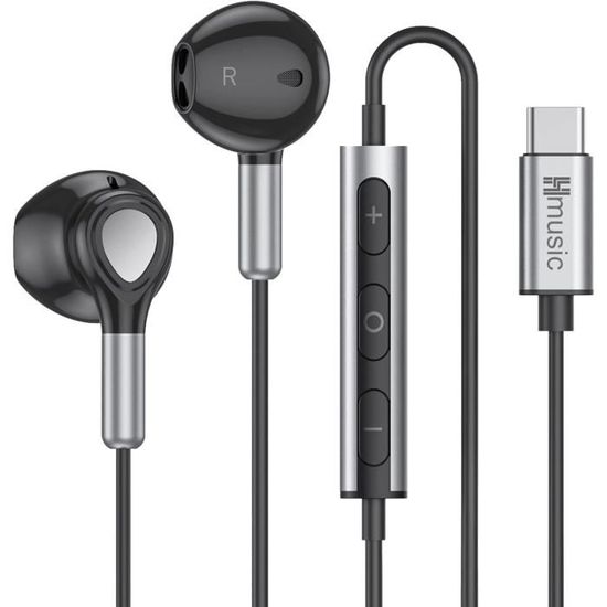 iboga Écouteurs USB C, écouteurs filaires type C avec micro et contrôle du  volume, suppression du bruit à prix pas cher
