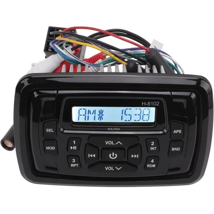 Récepteur Stéréo Bluetooth Marin, Récepteur Radio Am Fm 4 Ohms Ip66