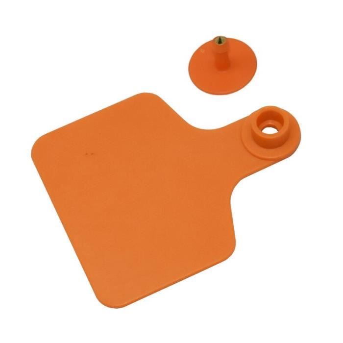 100 Étiquettes Oreille Bétail Bleues - Marqueur Identification Pour Vaches, Bovins | Plastique Durable 60x75mm