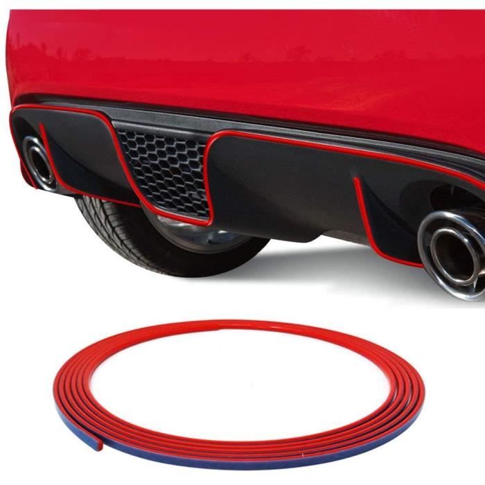 Profil Adhésif pour Pare-Chocs Postérieur Fiat 500 Abarth, Rouge