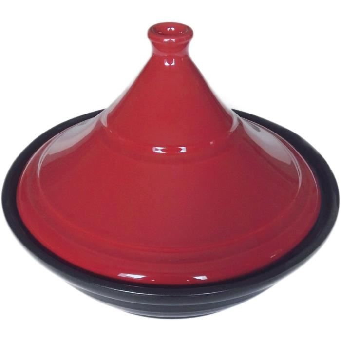 ESPRIT DE CUISINE Tajine rond - 3L - Noir / Framboise - Fabriqué en France