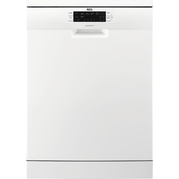 AEG FFB63700PW, Autonome, Blanc, Taille maximum (60 cm), Blanc, boutons, 15 places