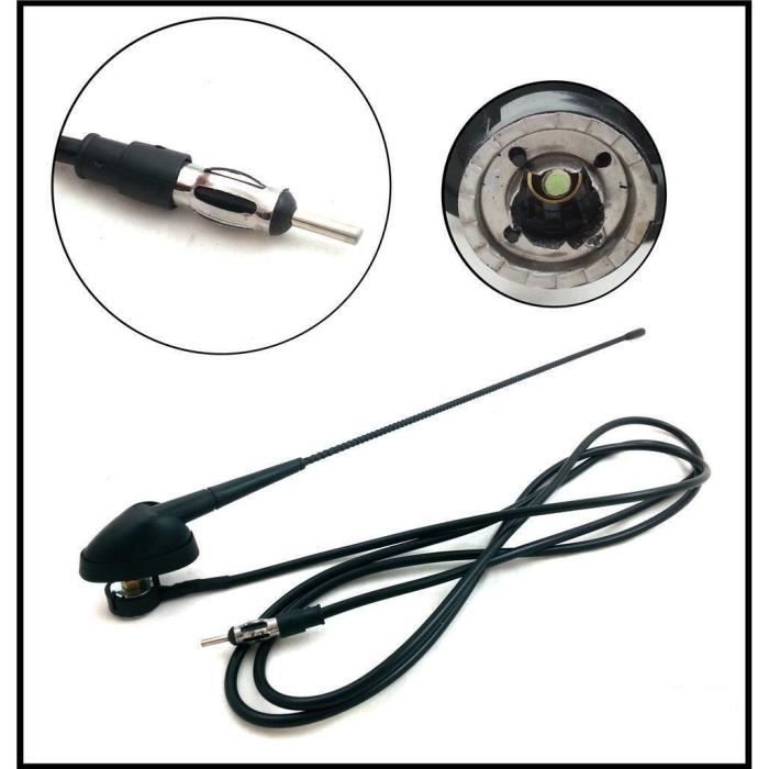 41 Cm Stereo antenne autoradio AM/FM alu noir Fiat Scudo Ducato Iveco Daily