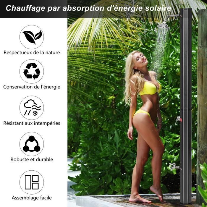 Douche de Jardin à Chauffage 35L Solaire Douche Solaire Douche Piscine