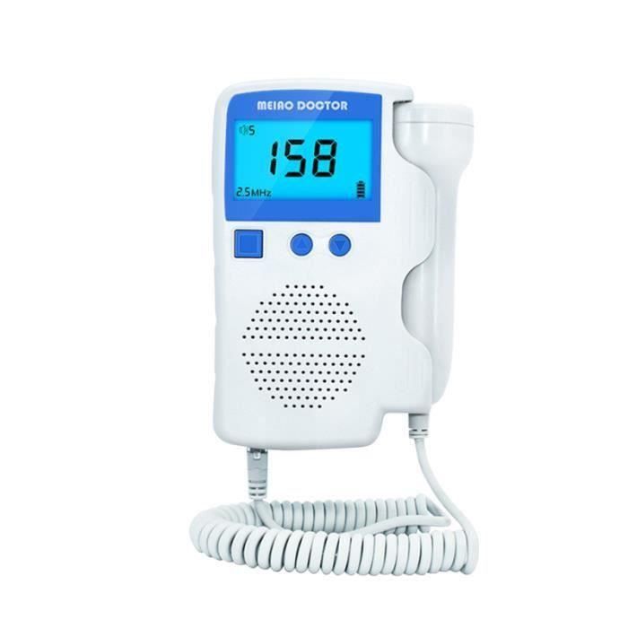 3.0 MHZ Pocket Doppler Fœtal Détecteur de Fréquence Cardiaque Fœtale LCD Affichage Maison Enceinte Bébé BABY PHONE - ECOUTE BEBE