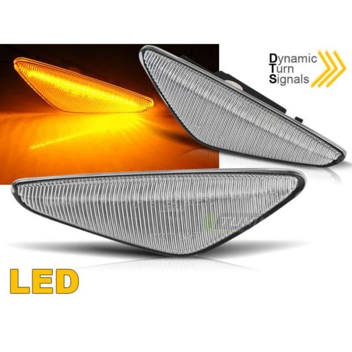 Paire clignotant repetiteur Led BMW X3 F25-X5 E70-X6 E71 Blanc