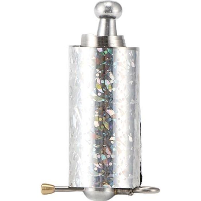 Argent -Baguette magique de poche télescopique en acier inoxydable, bâton d'auto défense Portable, arme de poche professionnelle,