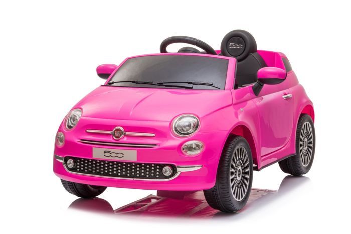 Voiture enfant électrique Fiat 500 rose