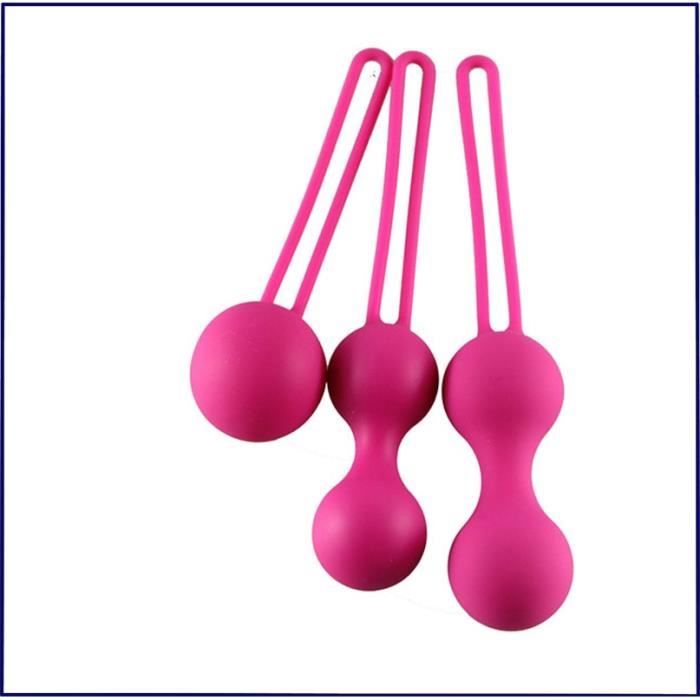 Sextoy - Cockring,3 pièces-ensemble sûr Silicone médical balles intelligentes femmes Kegel balle Ben Wa balle vagin serrer exercice