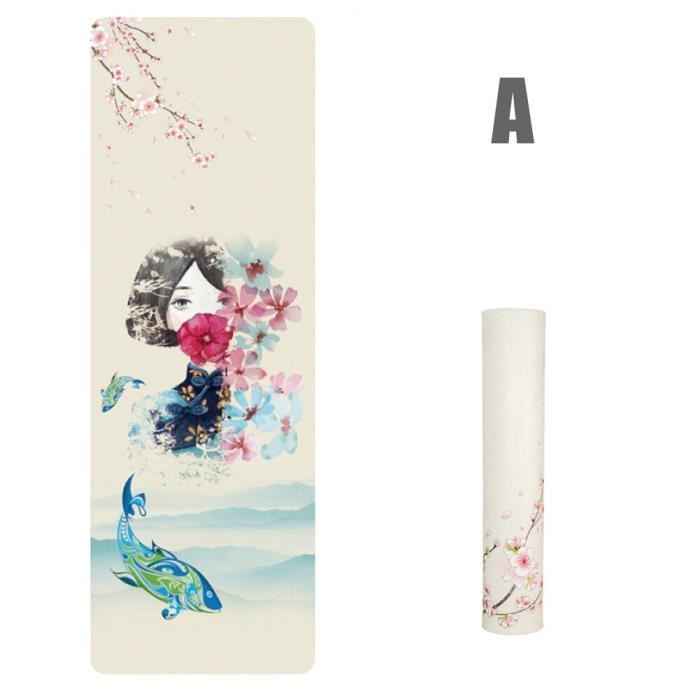 Tapis de Yoga imprimé antidérapant, tapis de Sport inodore, pour Fitness, Pilates, pour femmes et hommes, Health99~ JM85430135