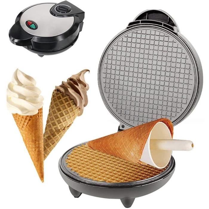 Mini machine à griller électrique pour gaufrier, machine à fer à repasser à cornet de crème glacée faite maison, rouleaux à oeufs an