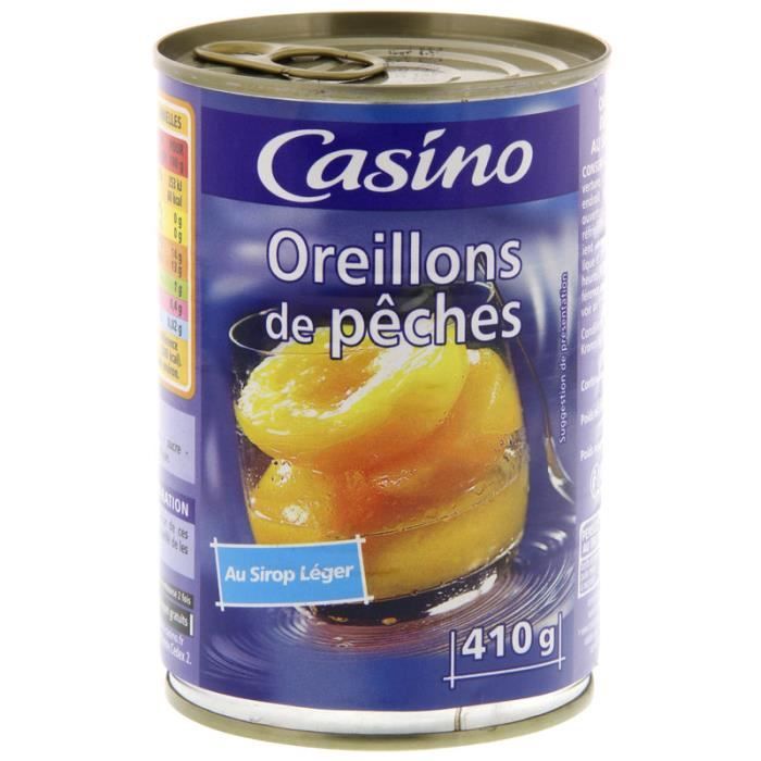 Pêche sirop leger - 235 g