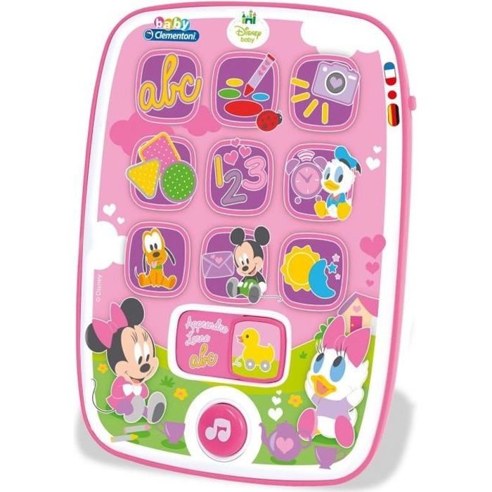 CLEMENTONI Disney Baby - Ma première Tablette Minnie - Jeu d'éveil