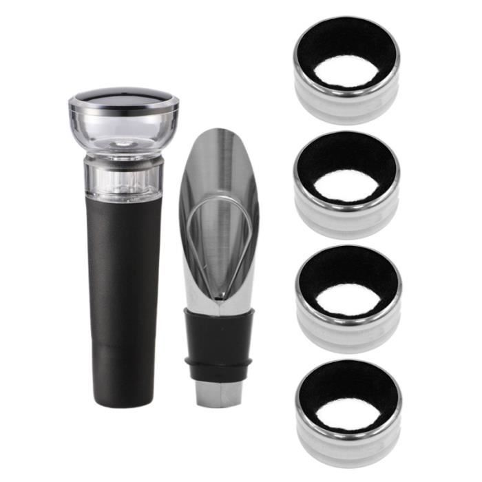 6pcs / SET FINE PORTABLE PRATIQUE PORTABLES carafe a decanter - carafe a vin - aerateur de vin service aperitif - oenologie