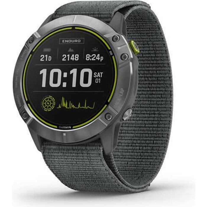 Montre GPS en acier inoxydable Garmin Enduro - gris - TU