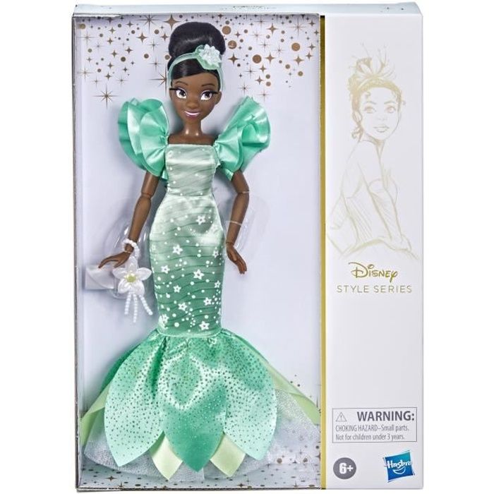 DISNEY PRINCESSES - Style Series - Poupée Tiana au style contemporain avec tenues et accessoires - jouet - dès 6 ans