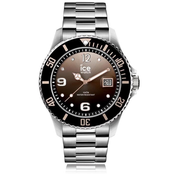 Ice-Watch - ICE steel Black sunset silver - Montre argent pour femme avec bracelet en metal - 016768 (Medium)