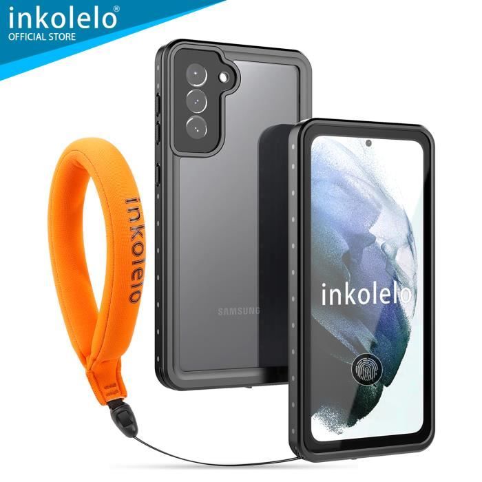 inkolelo Coque Étanche Pour Samsung Galaxy S21 Plus / S21+, IP68 Imperméable écran intégré 360 Degrés Antichoc Anti-Neige Protection