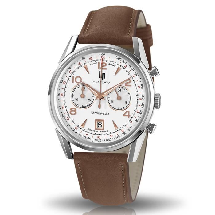 Montre LIP en Cuir Marron