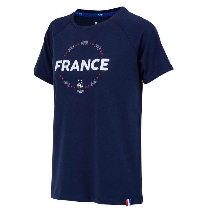 T-shirt FFF - Collection officielle EQUIPE DE FRANCE - Homme -Marine