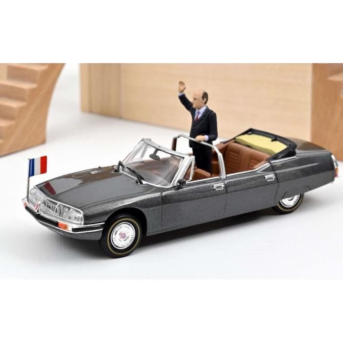 Citroën SM Présidentielle République Française 1981 Figurine Président François Mitterrand Voiture de Collection NOREV 1/43